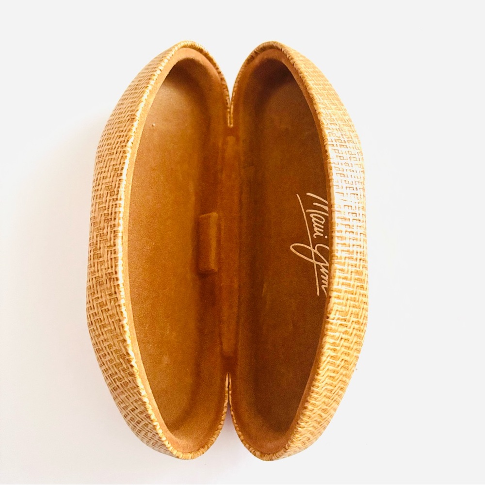 Maui Jim Empty Glasses Case Hardshell Protection Case Unisex Tan Pre-Owned - Picture 8 of 14
